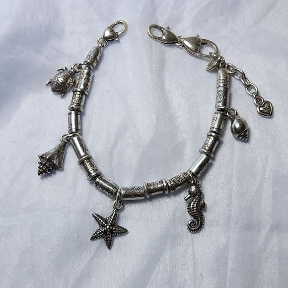 Brighton Jewelry Brightonunder The Sea Barrel Charm Bracelet Rare